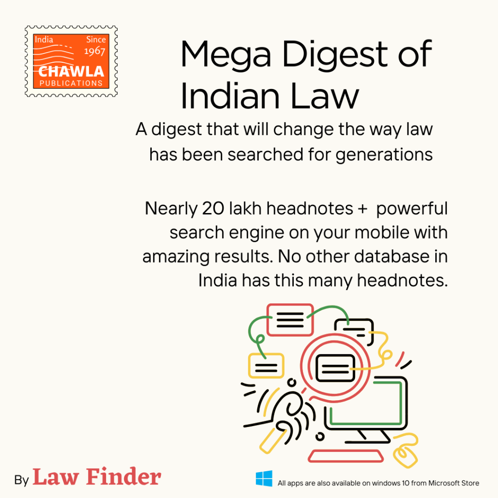 Mega Digest of Indian Law